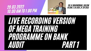 Bank Audit HIghlights Mega Training Programme [upl. by Nyre]