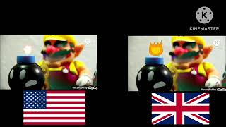 Super Mario Fables Fire Flower Bob Omb Screaming USA UK [upl. by Thielen880]