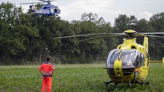 Grip 2 Zeer veel hulpdiensten en traumahelikopters met spoed bij grote stormramp in Leersum [upl. by Airdni]