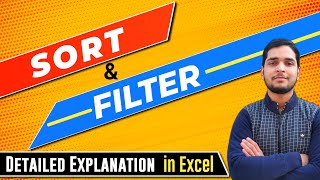 Sort and Filter Option Explained in Excel  how to sort and filter data [upl. by Morry729]