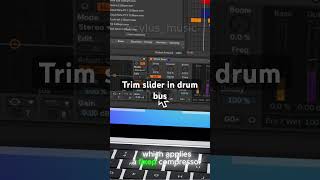 Trim slider in drum bus musicproducer [upl. by Devin]