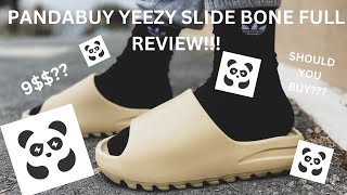 PANDABUY YEEZY SLIDE BONE FULL REVIEW [upl. by Sucy]