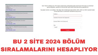 YAPAY ZEKAYA GÖRE 2024 BÖLÜM SIRALAMALARI  YKS 2024 Tercih Bölüm Sıralama Tahmin [upl. by Lednor]