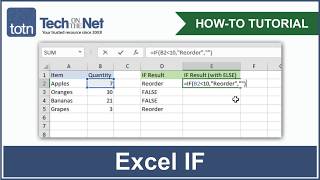 How to use the IF function in Excel [upl. by Wald]