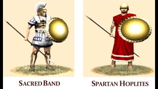 Rome Total War 1vs1 Sacred Band vs Spartan Hoplites [upl. by Assilav]