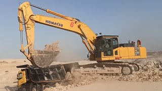 How to coal mines 460 Volvo dumper ob loading komatsu pc 450 Excavator [upl. by Seta]