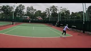 Cross court forehand rally 1 [upl. by Cartan]