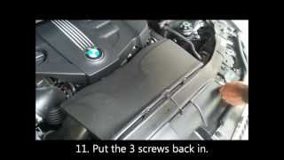 How to Replace Serpentine Belt on a BMW 320d 2010 E90 HD [upl. by Braswell]