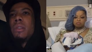 Blueface Says Hes Not Gonna Be In His Son Life Because Chrisean Rock Had The Baby Without Him [upl. by Rangel]