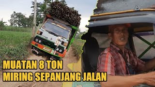 Muatan 8 Ton Truck Umplong Goyang di Jalan Bergelombang Skill Joki TRUK MIRING [upl. by Aihsot]