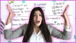 Isotopes Percent Abundance Atomic Mass  How to Pass Chemistry [upl. by Waddle616]