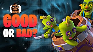 Is Evolution Goblin Barrel GOOD 🤔  Clash Royale [upl. by Ahael]