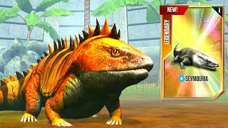 NEW SEYMOURIA X3 MAX LEVEL 40  JURASSIC WORLD THE GAME [upl. by Recnal]