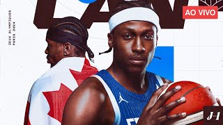 FRANÇA x CANADÁ  AO VIVO l BASQUETE NAS OLIMPÍADAS  JOGOS OLÍMPICOS [upl. by Enylrac]