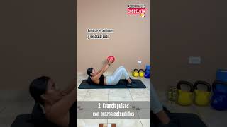 4 Ejercicios para abdomen con pelota en casa shorts [upl. by Jarib]