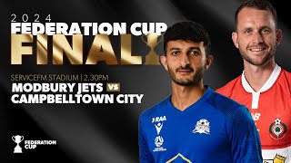 2024 Federation Cup Final  Modbury Jets v Campbelltown City [upl. by Tindall]