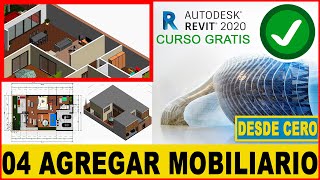 ✅410 CURSO COMPLETO de REVIT 2020 GRATIS  MOBILIARIO TUTORIAL para principiantes [upl. by Hnahym]