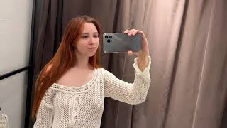 White Sweatshirt Try On Haul [upl. by Kerstin444]