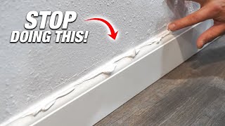 The Baseboard Caulking Secret Tips And Tricks I Wish I Knew As A DIYer How To [upl. by Einra]