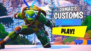 🔴FORTNITE CHAPTER 5 FASHION SHOWS LIVE CUSTOM MATCHMAKING D8MAG SAYS BULL RUSH SCRIMS [upl. by Aynekal965]