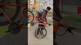 ayse kare stoppie cycle pe  shorts cycle trick skill [upl. by Eceinart926]