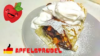 Elmalı Strudel Tarifi  Apfelstrudel Recipe  Alman Tatlısı Tarifi  Deutsches Dessert Rezept [upl. by Sekoorb265]