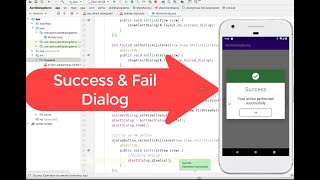 Custom Success and Error Alert Dialog  Java  Android Studio [upl. by Casilda]