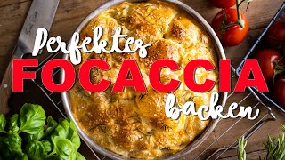 Perfektes Focaccia backen  über Nacht [upl. by Ringo657]