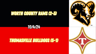 Worth County vs Thomasville Week 8 [upl. by Frentz]