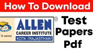 How To Download Allen Test [upl. by Dow]