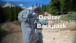 Deuter AirContact Ultra 50  5 Backpack Review  Lightweight and Packed with Features [upl. by Suirrad]