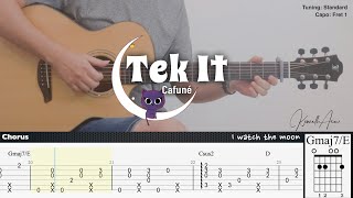 Tek It  Cafuné  Fingerstyle Guitar  TAB  Chords  Lyrics [upl. by Eek602]