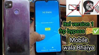 itel vision 1 frp bypass itel L6005 Google Account Bypass 2023💯✅mobile wala Bhaiya [upl. by Salvucci250]