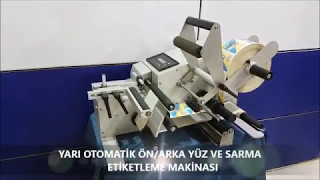 ERDA yarı otomatik etiketleme makinası ERDA semi automatic labeller etichettatrice etikettiermasc [upl. by Estren]