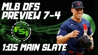 FSi DFS MLB  MAIN 105 PM Slate Preview  DraftKings Picks  Thursday July 4th [upl. by Secor]