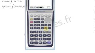 Chap 5 intégration calculer une intégrale avec la calculatrice CASIO [upl. by Rajiv]