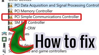 PCI Simple Communication Controller For Windows 7 81 10 etc [upl. by Rim]