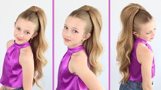 Simple Half Up Half Down HairStyle Tutorial 2023 [upl. by Aduhey]