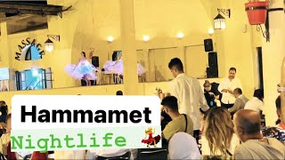 😄Hammamet Medina Tunisia nightlife  night life entertainment 🇹🇳 [upl. by Nirrep]