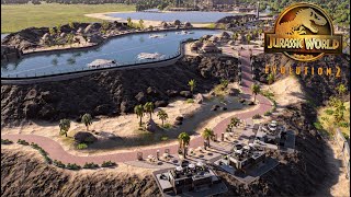 Archelon and Pterosaurs habitat speedbuild  Pterosaur Island Jurassic World Evolution 2 [upl. by Lihp]