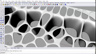Grasshopper  Cubierta Paramétrica con Voronoi grasshopper3d rhinoceros3d rhino3d voronoi3d [upl. by Hegyera685]