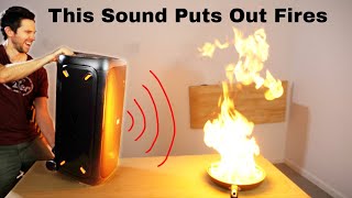 Using Sound as a Fire Extinguisher [upl. by Lybis]