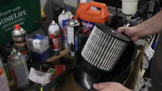 Audi A8 D4 42 air filter replacement [upl. by Ardnahcal236]