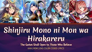 Shinjiru Mono ni Mon wa Hirakareru  Revue Starlight Arcana Arcadia KANROMENG Color Coded Lyrics [upl. by Ellitnahc55]