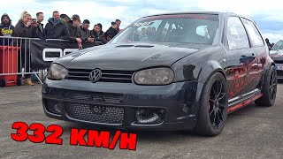 VW Golf 4 R32 4motion Turbo Acceleration 0332 kmh [upl. by Anekahs]