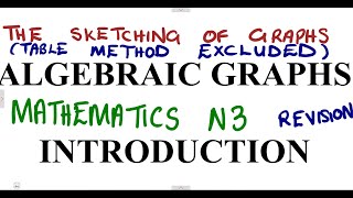 Mathematics N3 Algebraic Graphs Introduction mathszoneafricanmotives mathswithadmirelightone [upl. by Reinnej782]