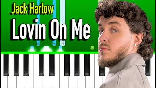 Jack Harlow  Lovin On Me Piano Tutorial [upl. by Alad335]