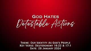 2812024 God hates detestable actions [upl. by Nosnek401]