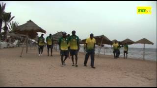 Séance de promenade davant match contre la Tunisie [upl. by Pandich]