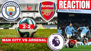 Man City vs Arsenal 22 Live Stream Premier League EPL Football Match Score react Highlights Gunner [upl. by Harsho338]